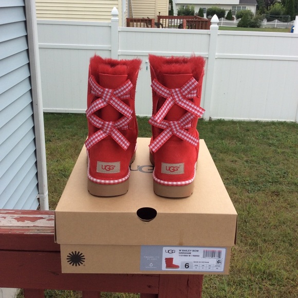 UGG Shoes - Ugg Bailey Bow Gingham